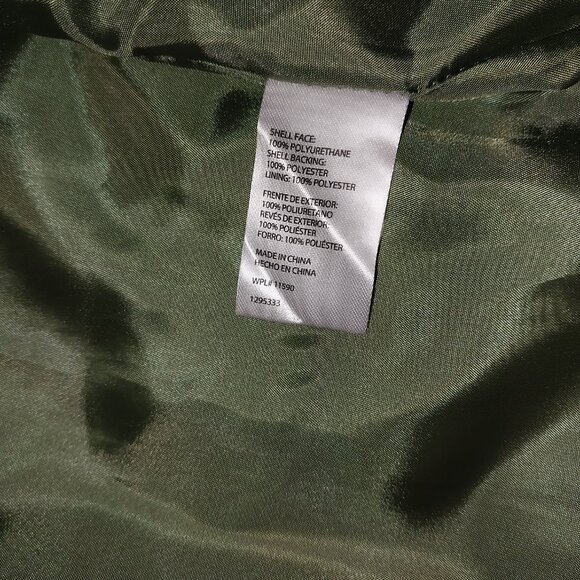 Unisex Original Weatherproof Vintage Hooded Rain Jacket NWOT Size L Bronze Green - Picture 5 of 5